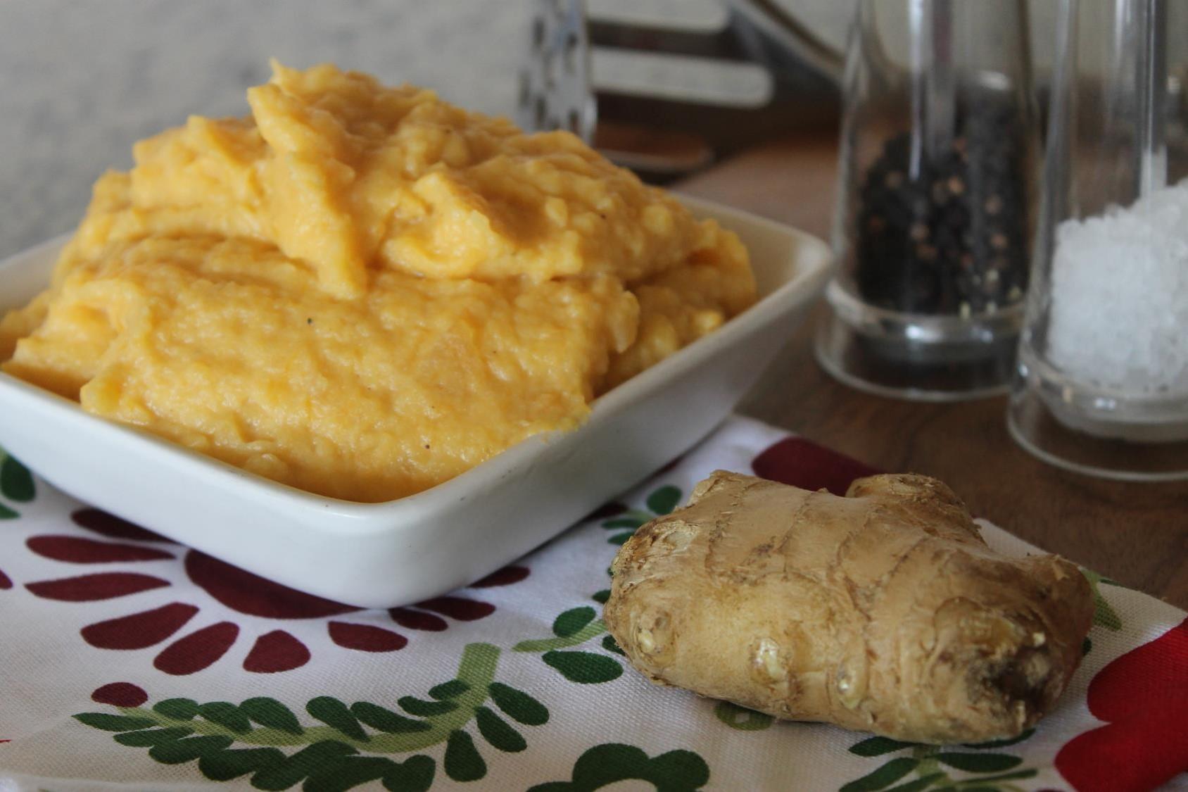 ginger sweet potato mash