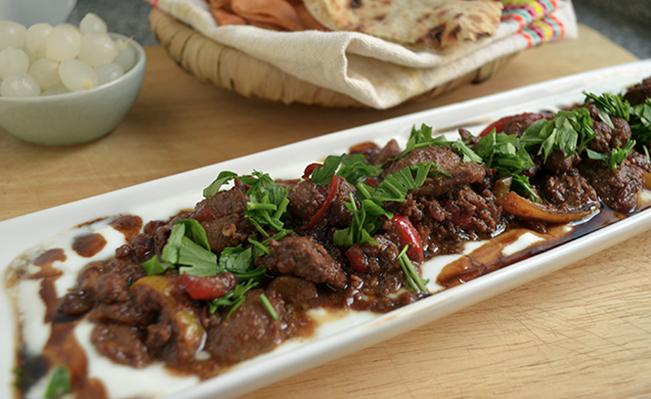Chicken Livers with Pomegranate Molasses