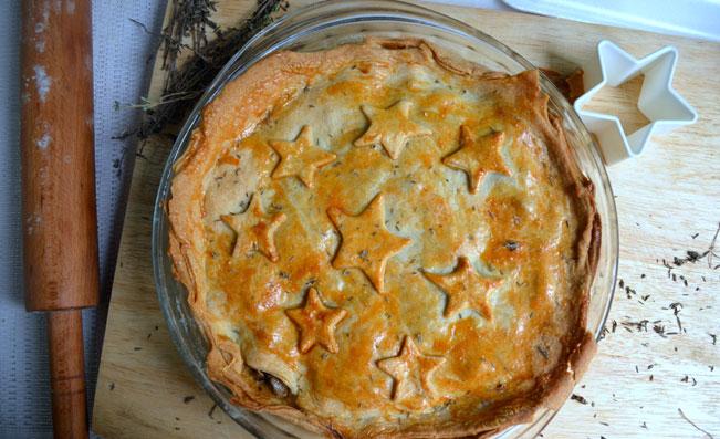 Mushroom & Onion Pie