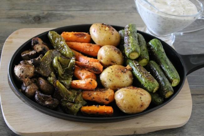 roasted vegetable platter4
