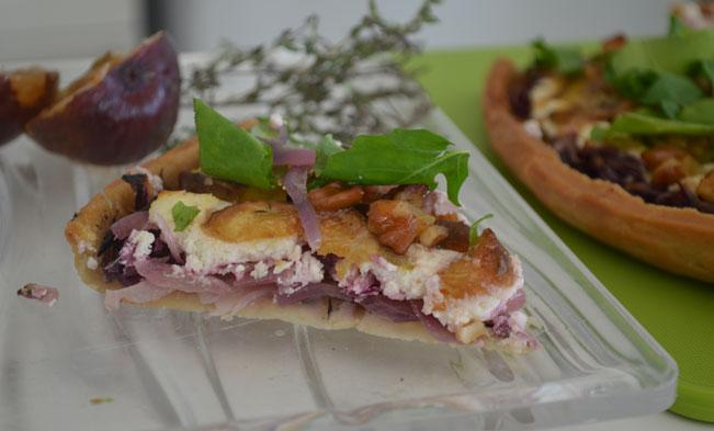 Figs & Goat Cheese Oregano Pie