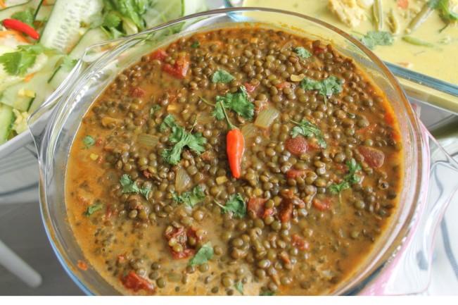 coconut curried lentils