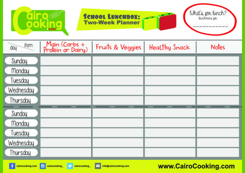 lunchbox scheduale final