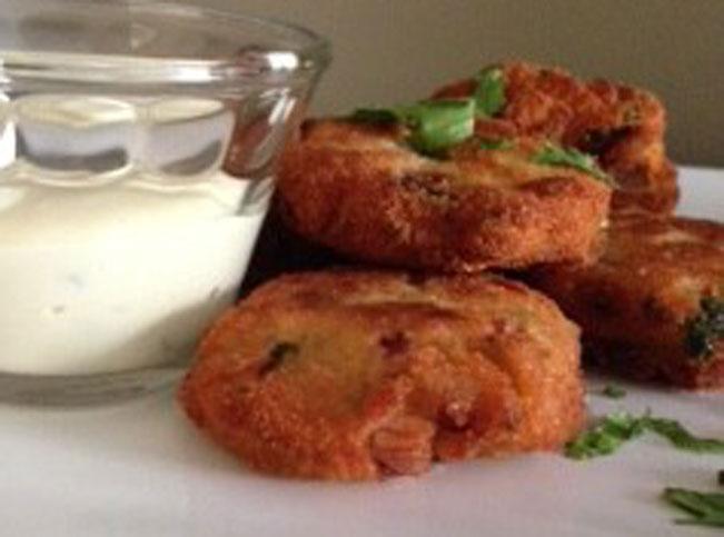 Fishcakes with Dijon-Mayo Capers Dipping Sauce
