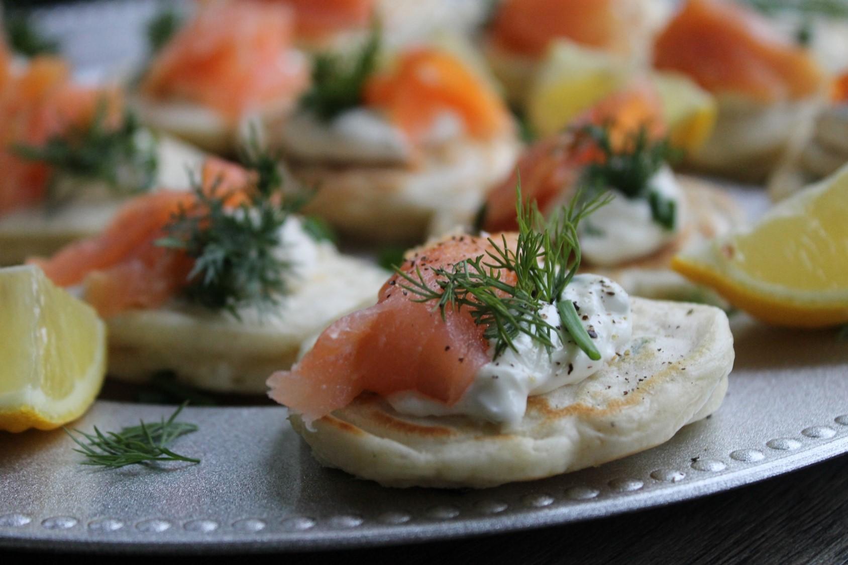 Easy Smoked Salmon Blini