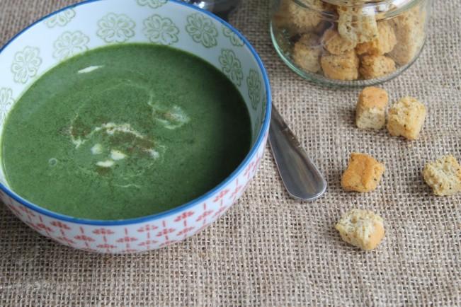 creamy spinach soup”