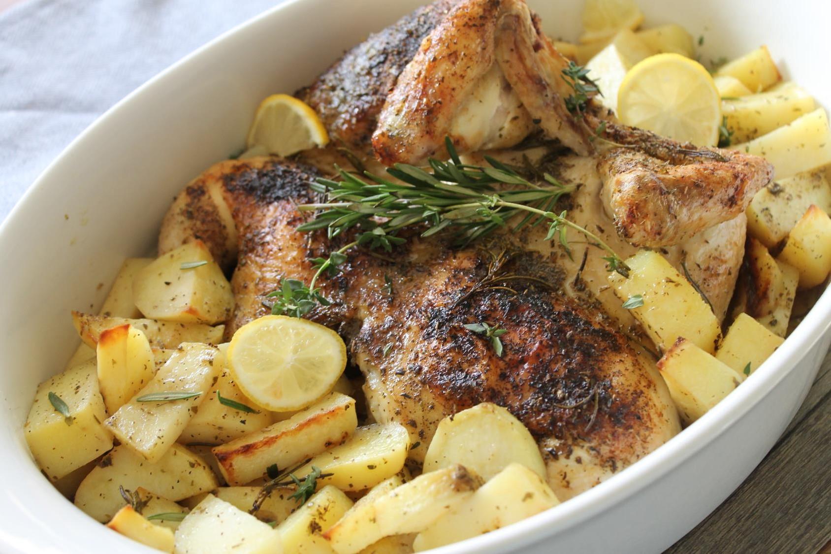 Roast Chicken with Lime & Herbs