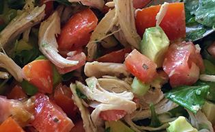 Shredded Chicken & Avocado Salad