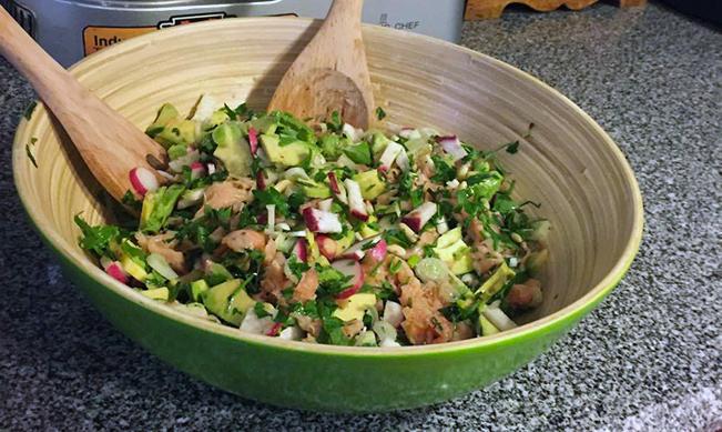 Smoked Salmon, Radish & Avocado Salad