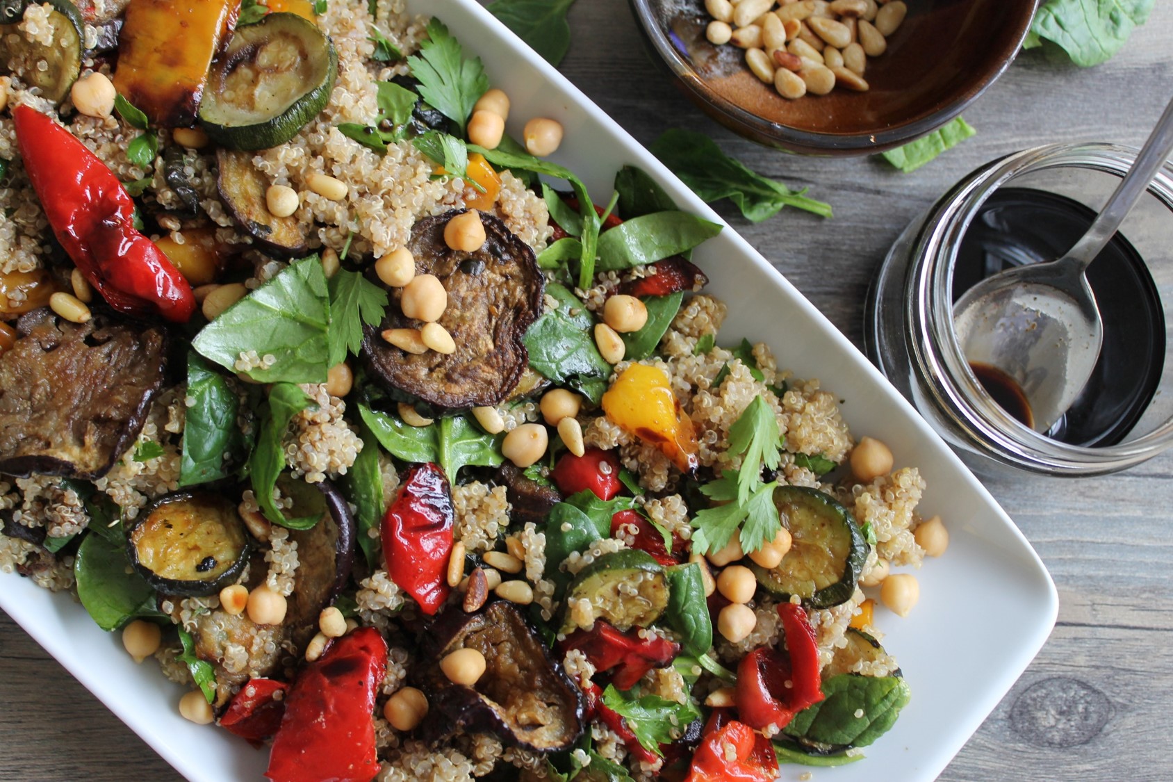 Mediterranean Vegetable Quinoa Salad - Cairo Cooking