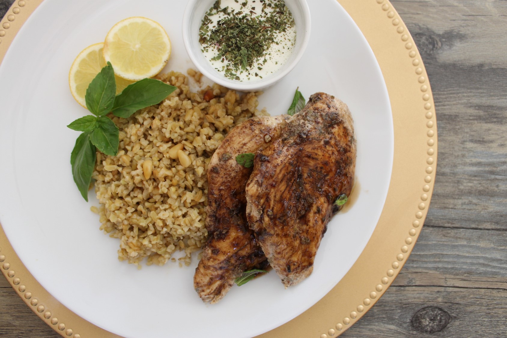 Oregano Chicken & Freekeh