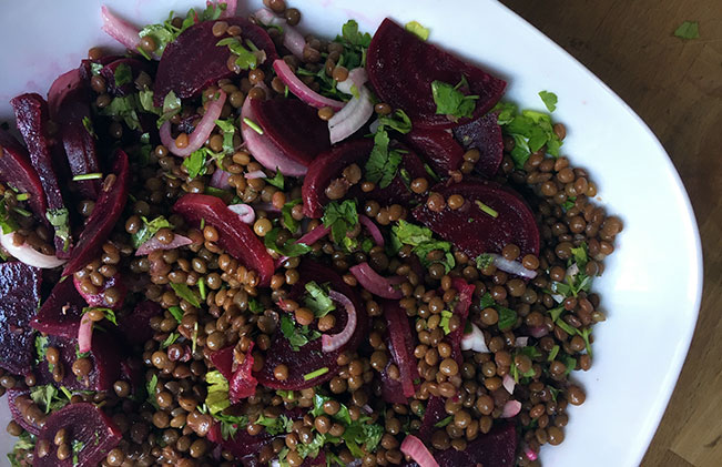 Lentil & Beetroot Salad