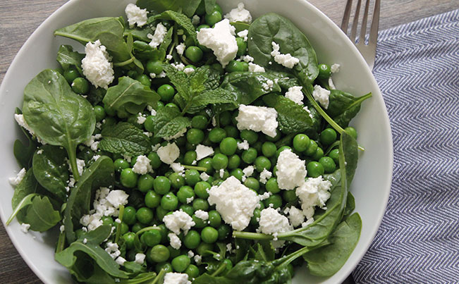 Green Pea Salad with Mint & Feta