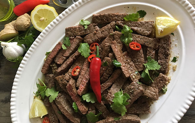 Ginger & Lemon Steak a la Jamie Oliver